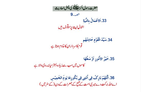 40 Ahaadees (Traditions) Holy prophet P-5 Dr NA Mazhar (Dr alternative medicine)