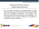 Neskeb Electrical Wire & Electric Cables Manufacturers
