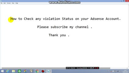 How to Check any violation Status on your Adsense Account