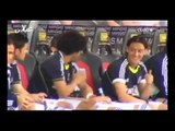 Marcelo and Cristiano Ronaldo funny bench