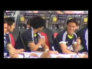 Marcelo and Cristiano Ronaldo funny bench