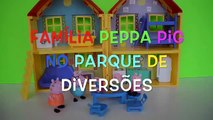 Pig George da Familia Peppa Pig no Parque de Diversões Completo em Portugues