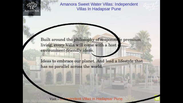Amanora Sweet Water Villas: Property For Sale in Hadapsar Pune