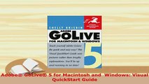 PDF  Adobe GoLive 5 for Macintosh and  Windows Visual QuickStart Guide Download Online