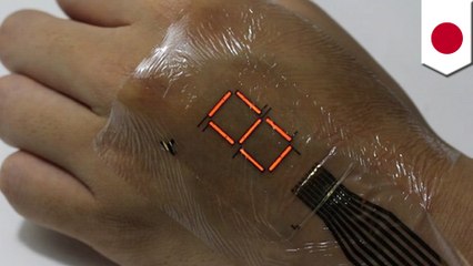 Ultra thin electronic skin turns your body into an LED display