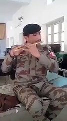 Pak Army Officer playing Tataj Dera Haram with his flute