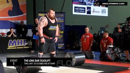 Soulever un haltère de 465kg... Record du monde de Eddie Hall