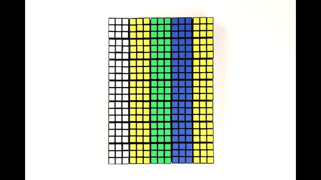 Tetris recréé avec des Rubik's Cube en stop motion Génial !