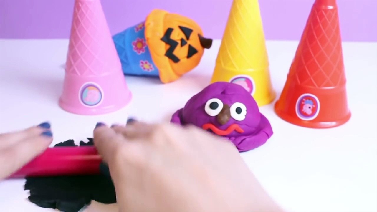 Halloween Peppa Pig Ice Cream Parlor Building Toys Play Doh Ice Cream DIY La Heladería de Peppa Pig