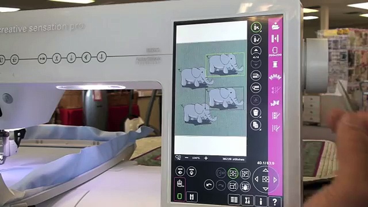 Pfaff Creative Sensation Pro, class 2 embroidery 149
