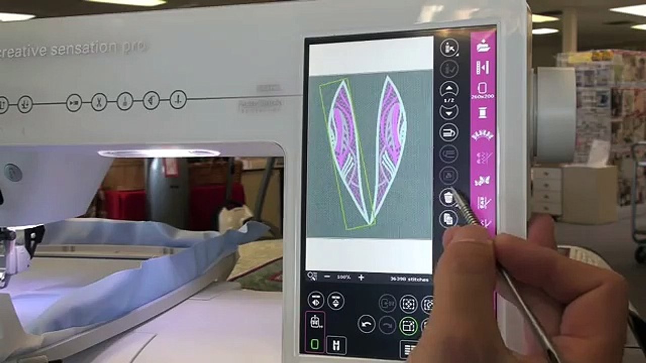 Pfaff Creative Sensation Pro, class 2 embroidery 164