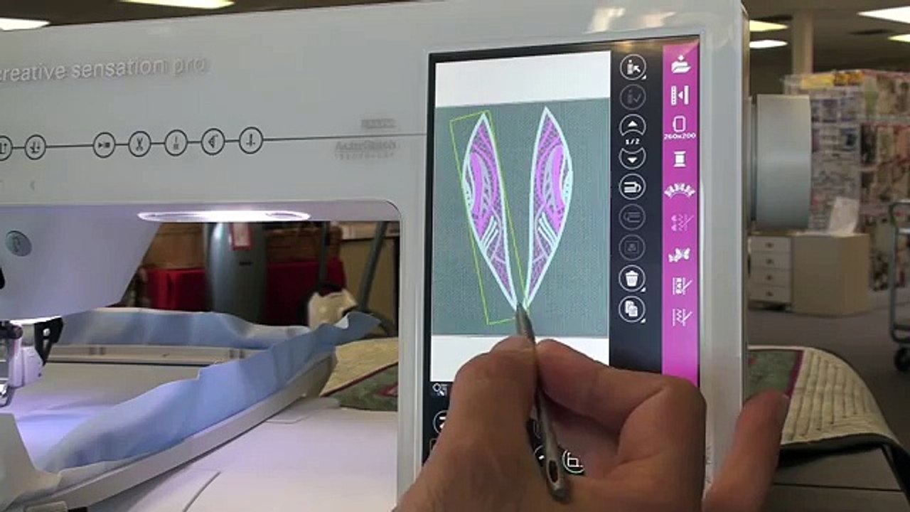 Pfaff Creative Sensation Pro, class 2 embroidery 165