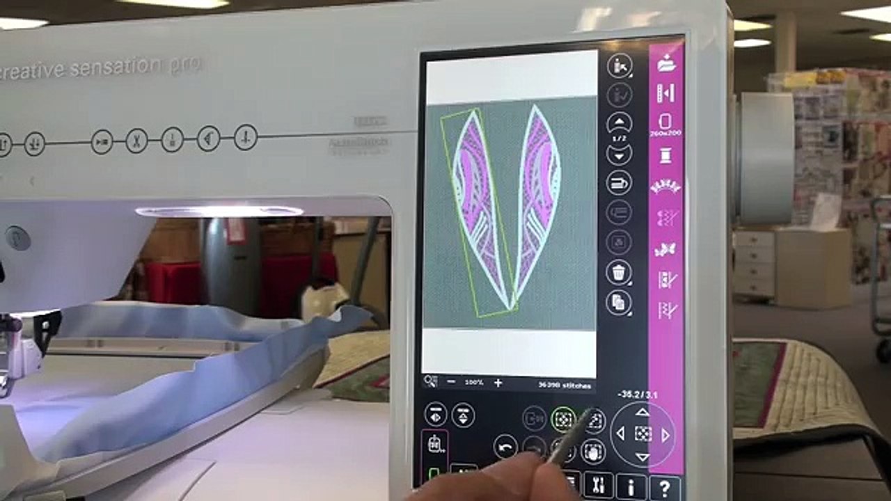Pfaff Creative Sensation Pro, class 2 embroidery 167