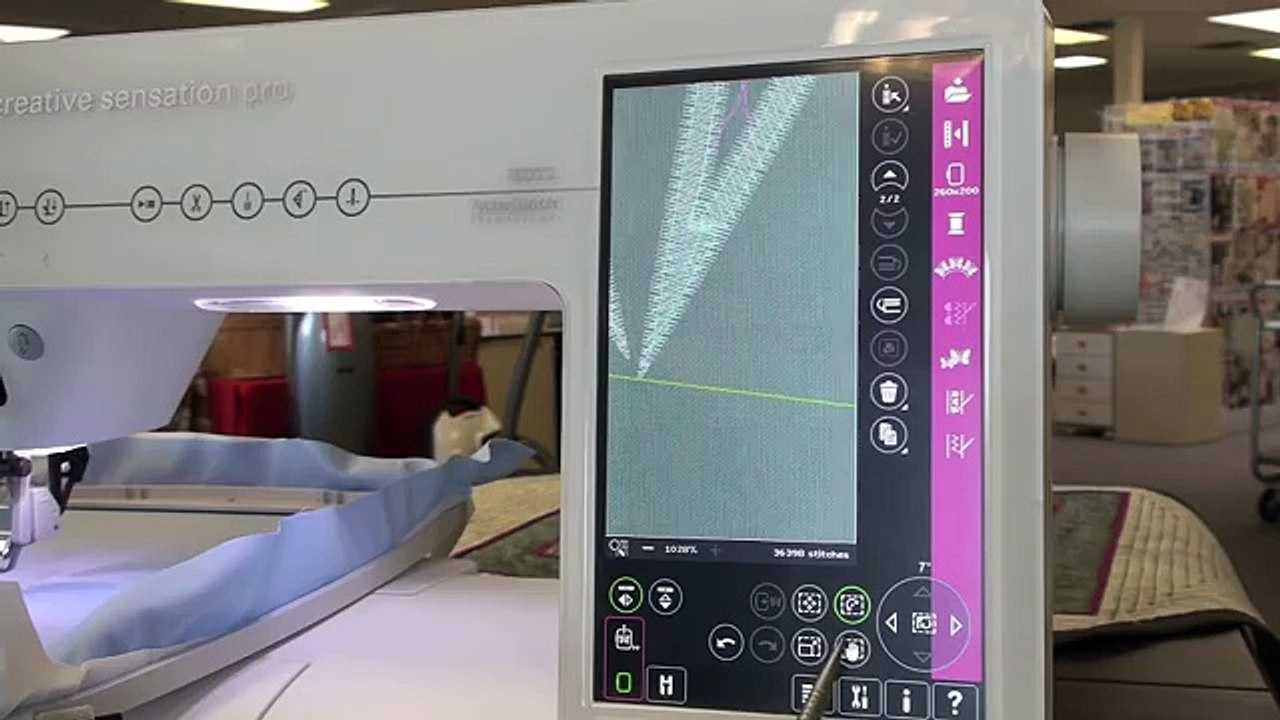 Pfaff Creative Sensation Pro, class 2 embroidery 171