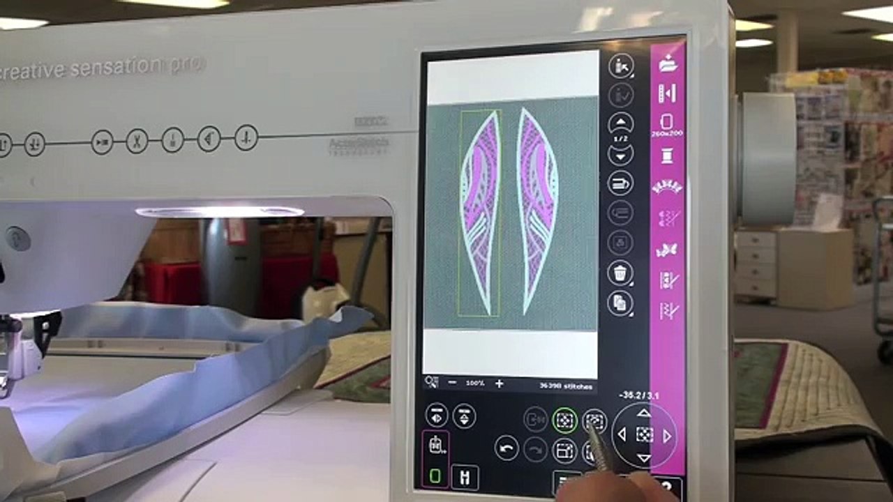 Pfaff Creative Sensation Pro, class 2 embroidery 175