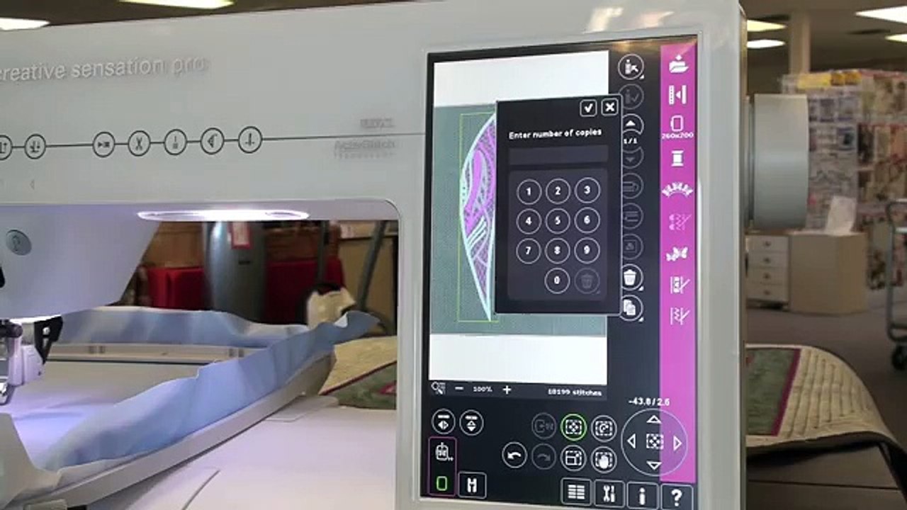 Pfaff Creative Sensation Pro, class 2 embroidery 177