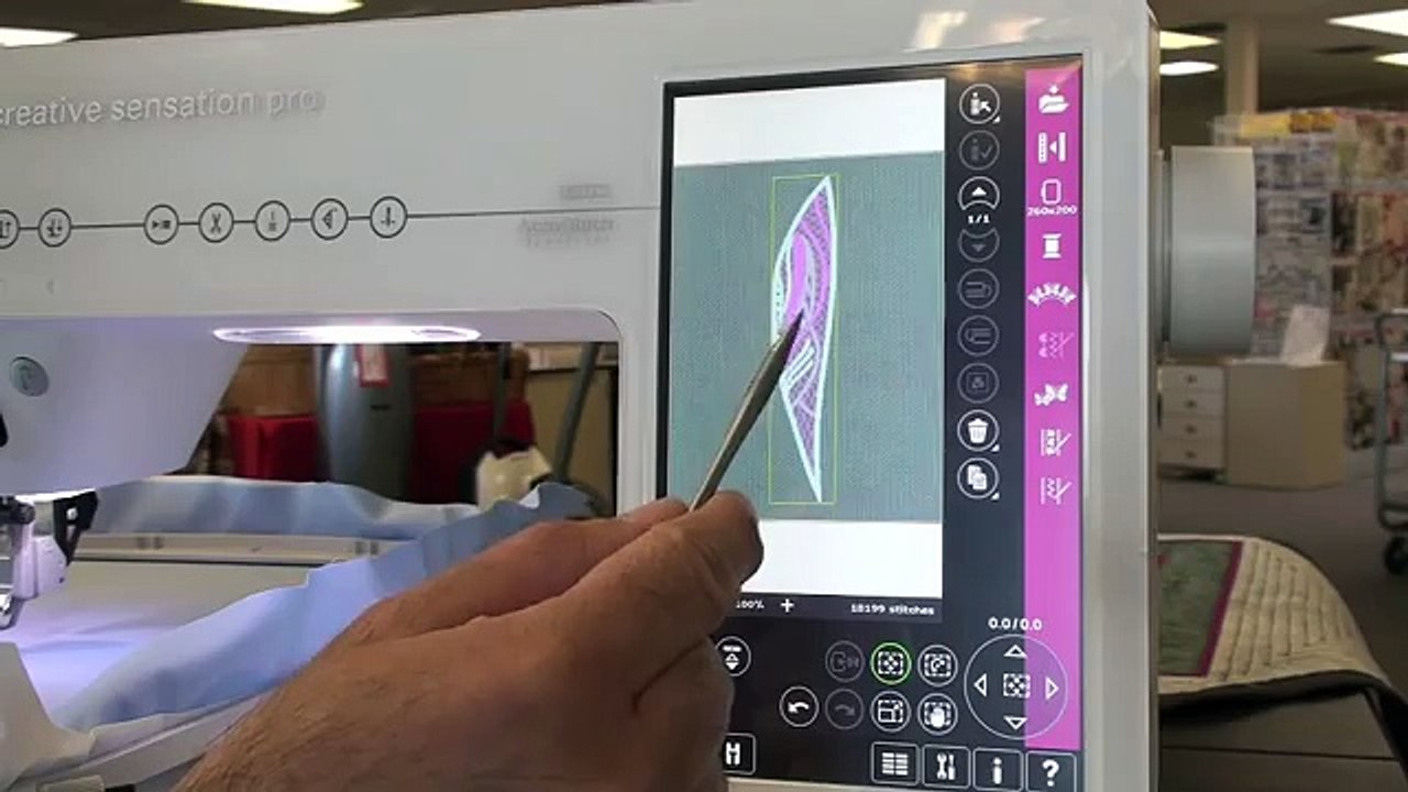 Pfaff Creative Sensation Pro, class 2 embroidery 178