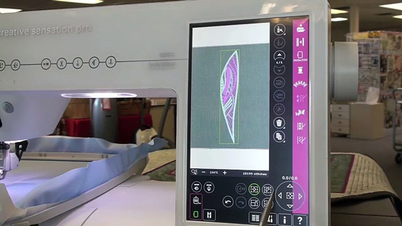 Pfaff Creative Sensation Pro, class 2 embroidery 179