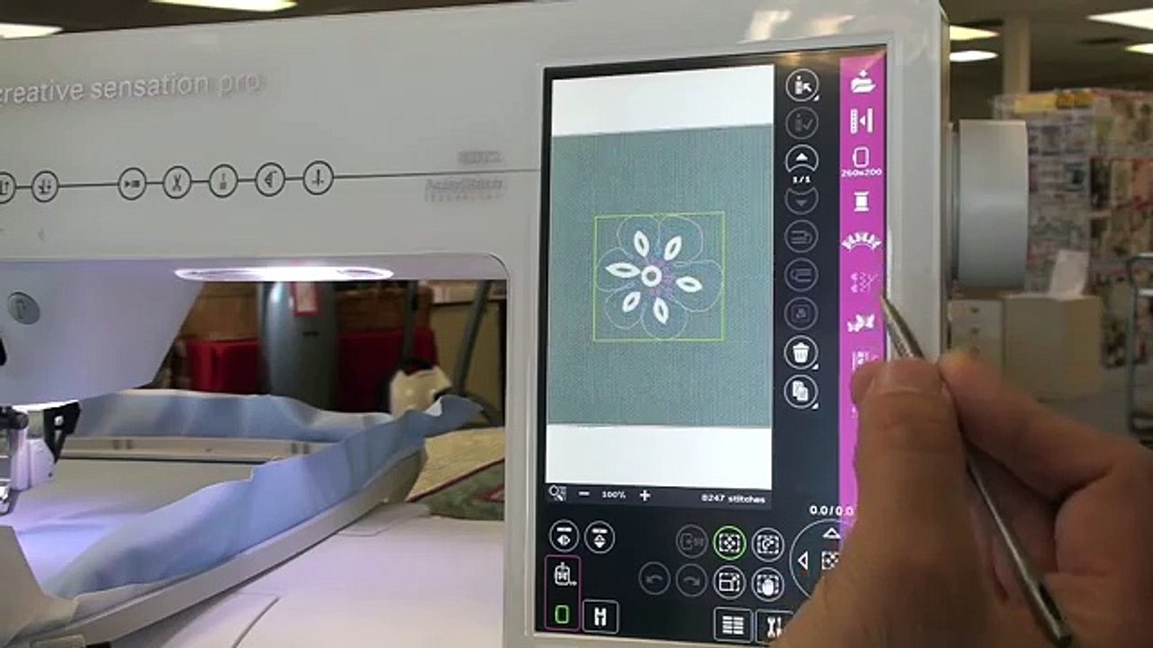 Pfaff Creative Sensation Pro, class 2 embroidery 184