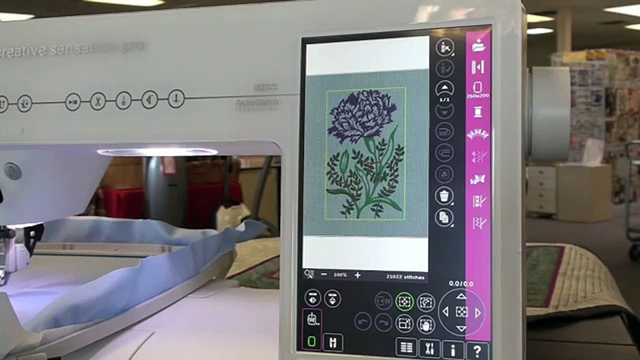 Pfaff Creative Sensation Pro, class 2 embroidery 187