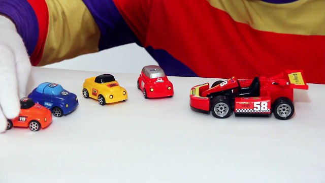 Çocuklar için eğlenceli film - Palyaço Dima - Araba yarışı