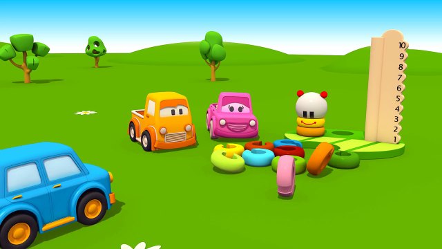 Eğitici çizgi film - Akıllı arabalar - Renkler - Oyuncak tırtıl