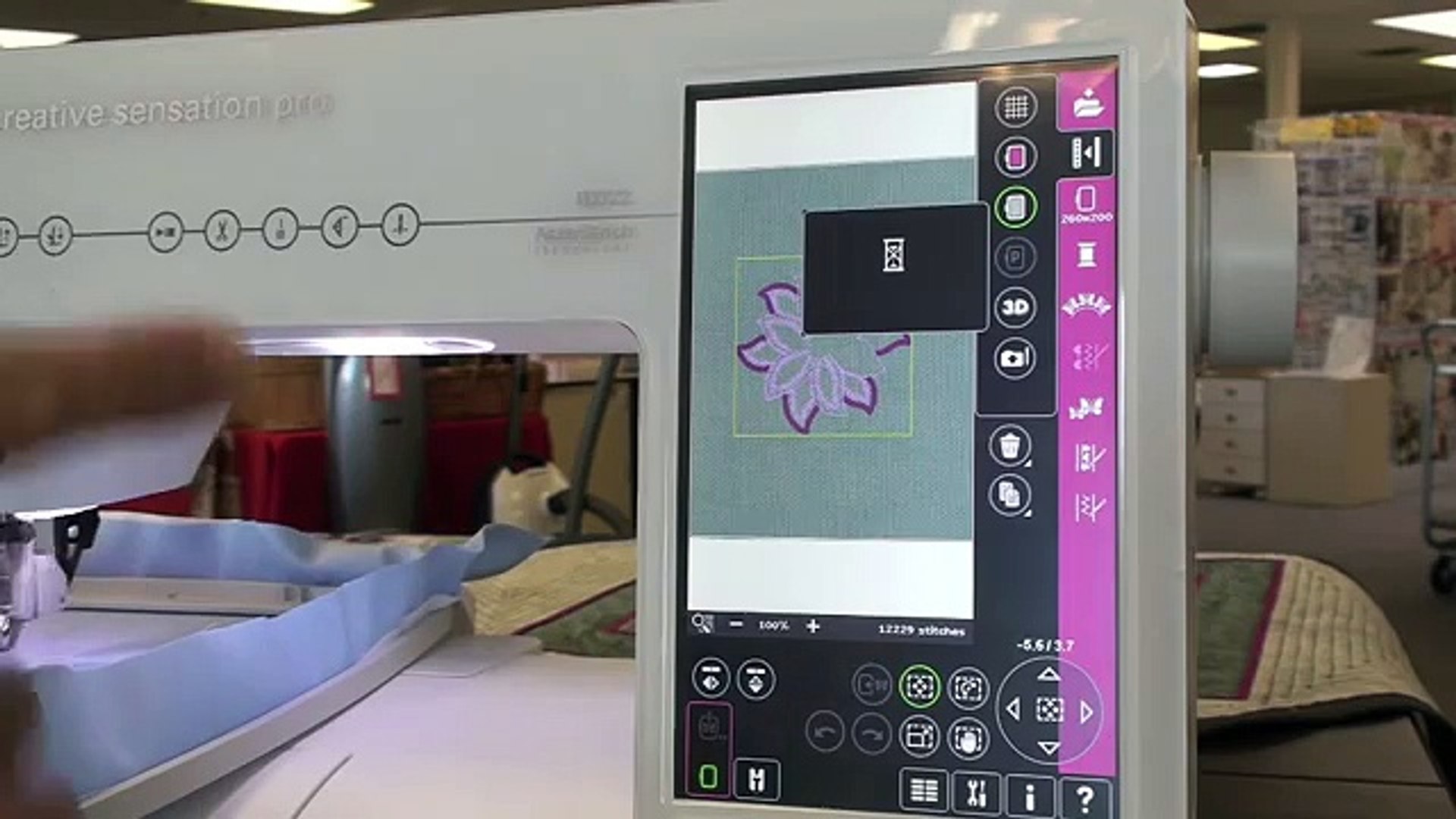 ⁣Pfaff Creative Sensation Pro, class 2 embroidery 195