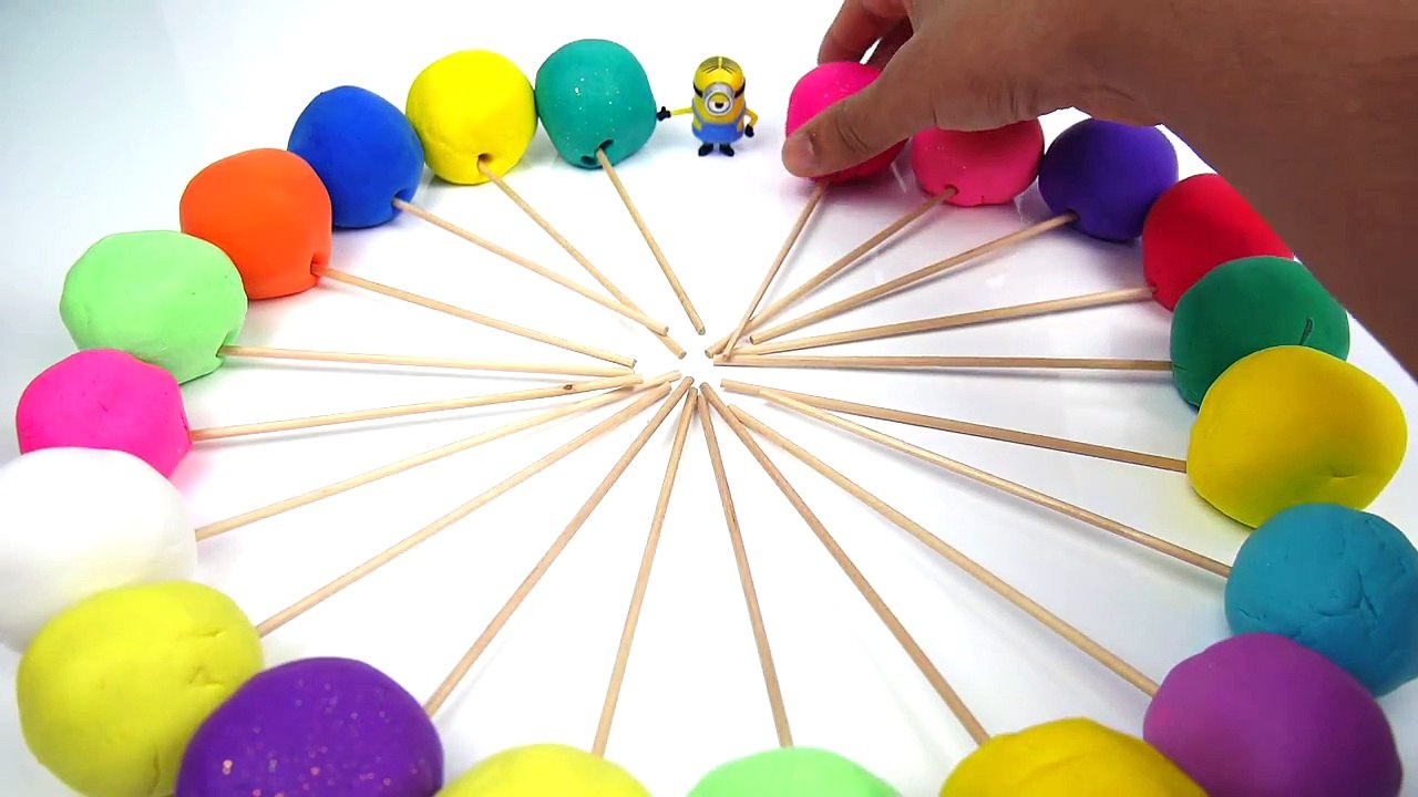 Lollipop Play-Doh Surprise Eggs Disney Cars Frozen Hello Kitty Shopkins Spongebob Minions MLP Toys