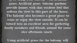 Building a Synthetic Grass Balcony