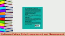 Download  Software Failure Risk Measurement and Management  EBook