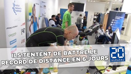 Paris: Deux ultramarathoniens tentent de battre le record de distance en 6 jours