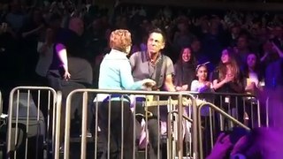 Bruce Springsteen dances to Ramrod with his mother Adele at Madison Square Garden