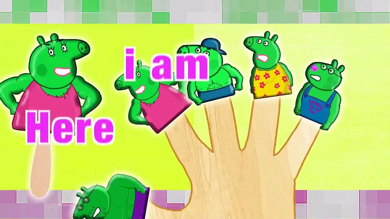 Peppa Pig Hulk Ice Cream 4 Finger Family \ Nursery Rhymes Lyrics