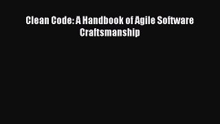 Read Clean Code: A Handbook of Agile Software Craftsmanship PDF Free