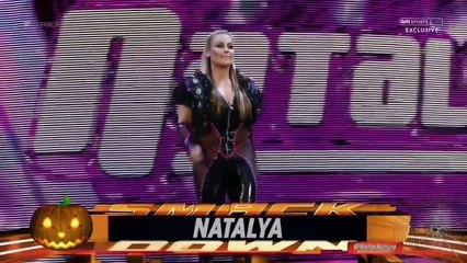 Smackdown Halloween Natalya vs Paige 10-29-15