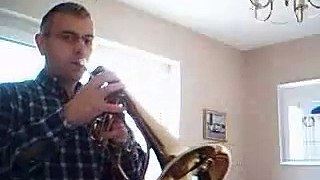 Me playing desafinado on the forward facing tenor horn