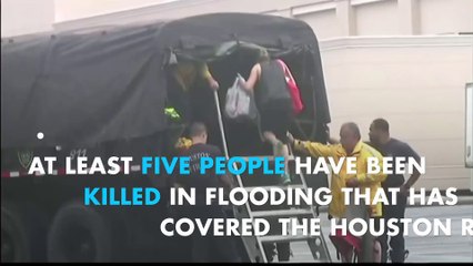 Houston Flooding: At least 5 dead and hundreds rescued