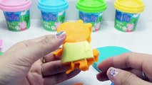 Peppa Pig Learn Colors for Children Toddlers Kids. Peppa Pig Stop Motion Play Doh Videos C