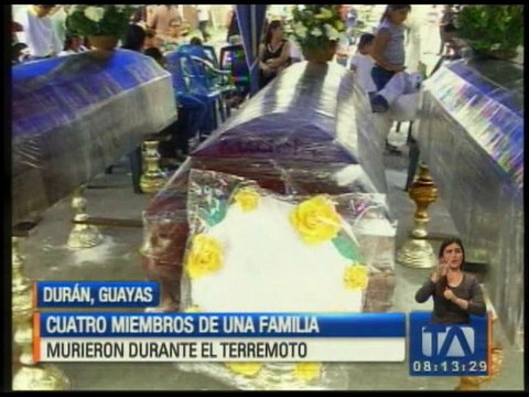 Cuatro miembros de una familia murieron en Durán