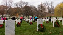 Wreaths Across America - Time Lapse - arlington national cemetery