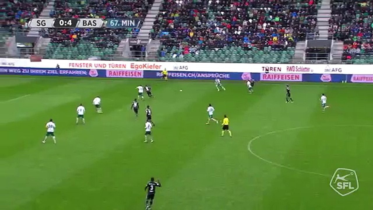 St. Gallen 0:5 FC Basel (28.Runde 2015/16)