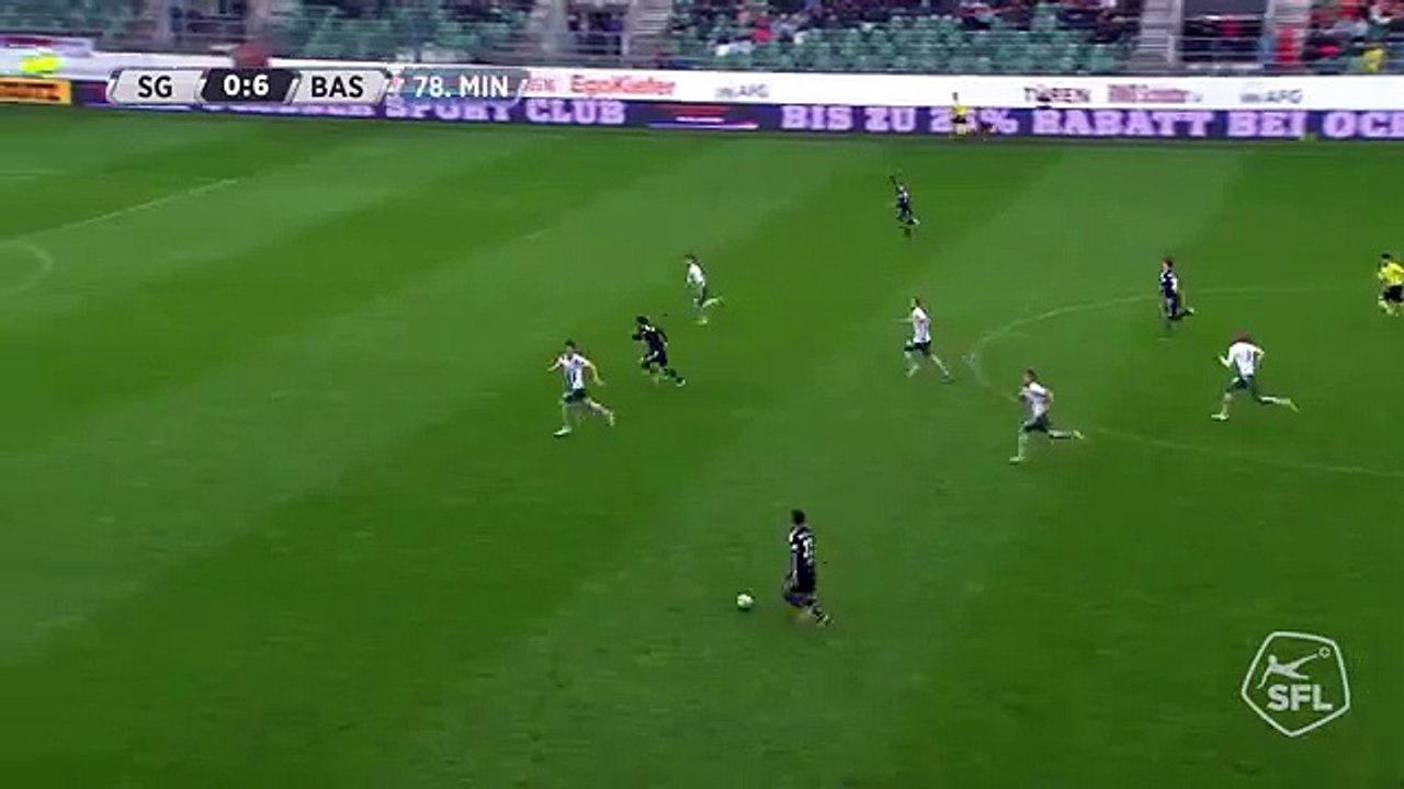 St. Gallen 0:7 FC Basel (28.Runde 2015/16)
