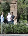 Roman Holiday Hunky Chris Pine looks relaxed T shirt jeans soaks historic sights sunny Italy