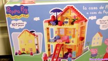 Peppa Pig Blocks Mega House Construction Set - Juego de Construcciones Playset con Mamá Papá Cerdita