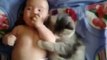 Funny Video Baby Clips - Cute Cat Loves Baby From Funny And Cute Cats And Babies Collection New - Vide