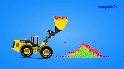 Cars. Surprise Eggs. Learn Vegetables. Wheel Loader. Cartoons for Children. - YouTube
