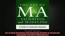 READ book  Art of MA Valuation and Modeling A Guide to Corporate Valuation The Art of MA Series  BOOK ONLINE