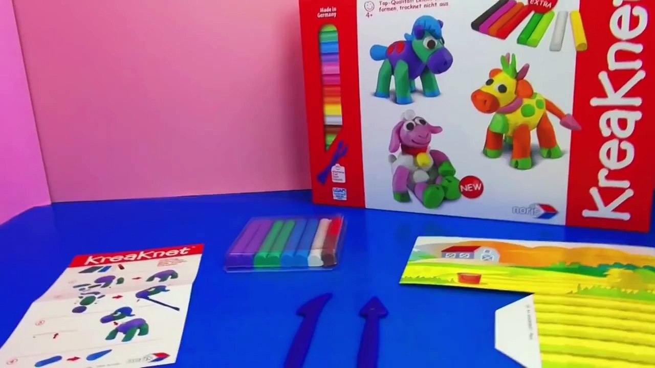 Vidéo cheval – Noris Kreaknet modeler un cheval en pâte à modeler avec les instructions