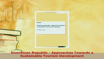 PDF  Dominican Republic  Approaches Towards a Sustainable Tourism Development Download Full Ebook
