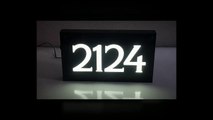 LED ILLUMINATED FRONT LIT HOUSE NUMBER ADDRESS SIGN